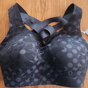 Lululemon Enlite Weave sports bra in black leopard 32DD